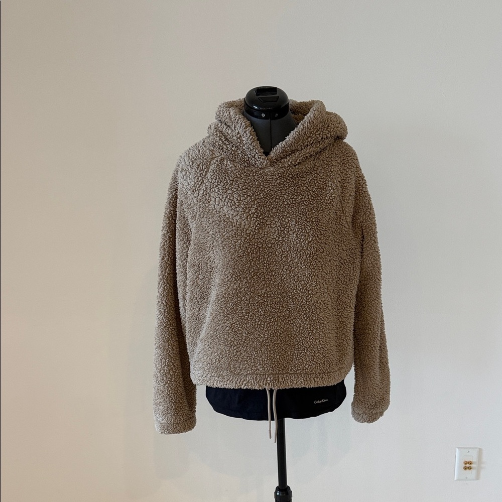H&M Oversized Hooded Teddy Pullover